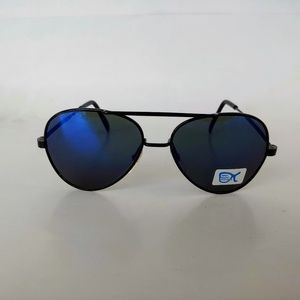 (NWT) Vintage 90's Kids Aviator Metal Sport Sunglasses (S.Black)